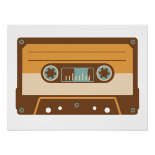 Pôster Cassete de fita analógica mista
