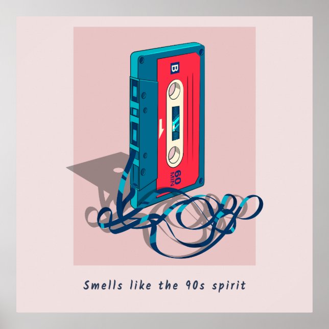 Poster Cassete Vintage ’90s (Frente)