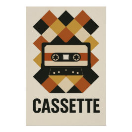 Pôster CASSETTE – Une explosion graphique de nostalgie