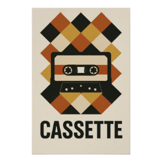 Pôster CASSETTE – Une explosion graphique de nostalgie