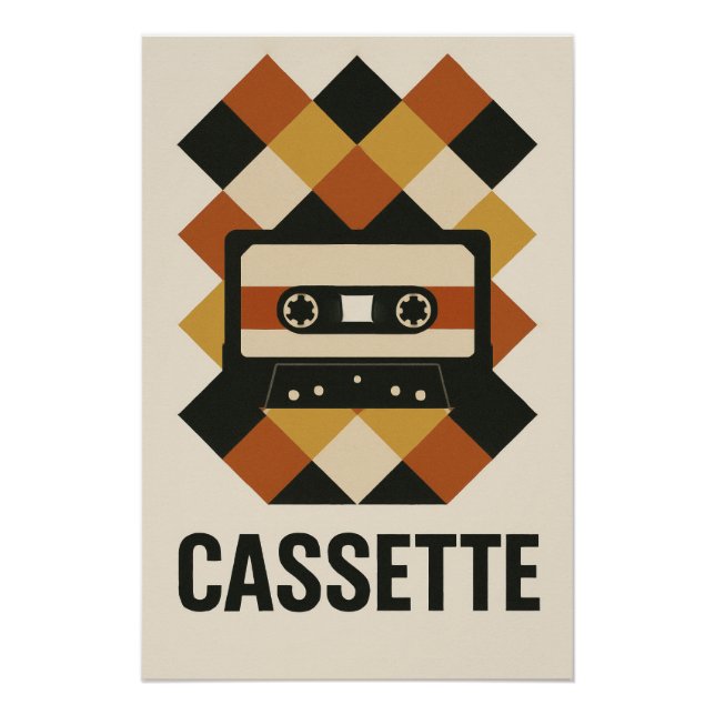 Pôster CASSETTE – Une explosion graphique de nostalgie (Frente)