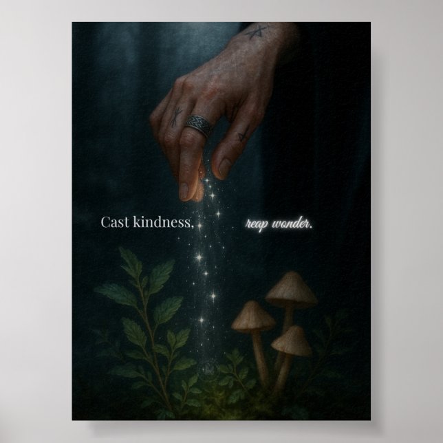 Poster Cast Kindness Reap Wonder Uplifting Motivational (Frente)