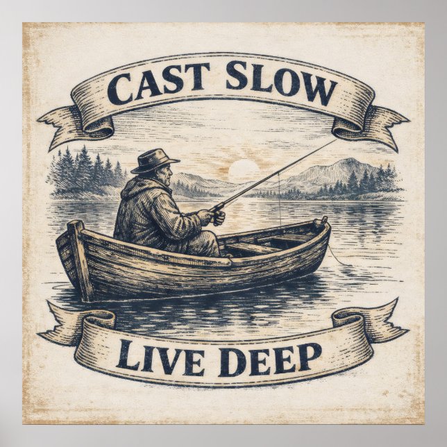 Poster Cast Slow, Live Deep (Frente)