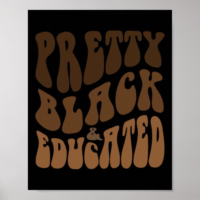 Poster Castanho Negro Bonito E Drogas Educado S (Frente)