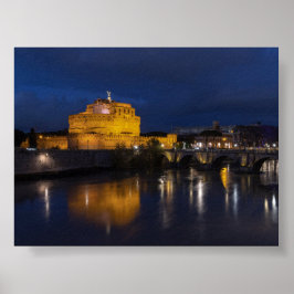 Poster Castel Sant Angelo by night