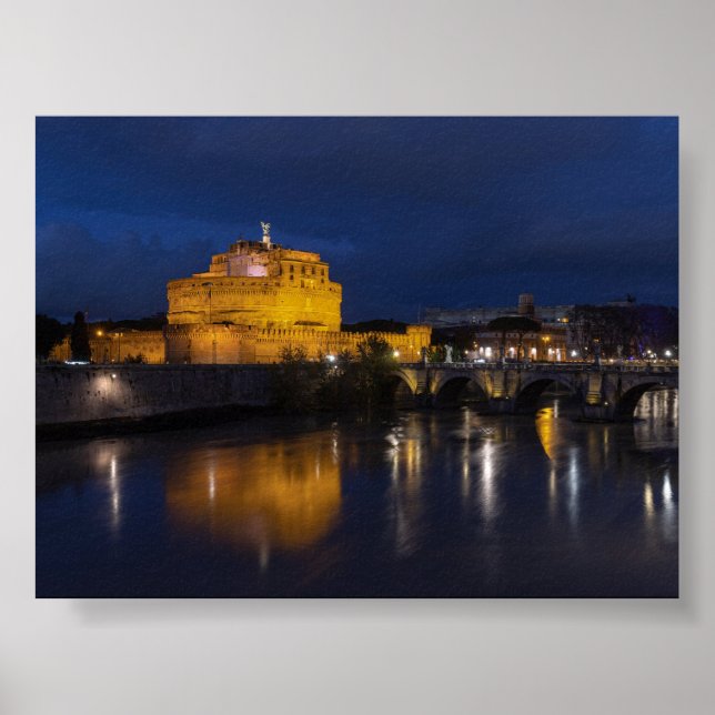 Poster Castel Sant Angelo by night (Frente)