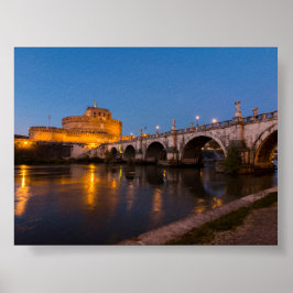 Poster Castel Sant Angelo by night