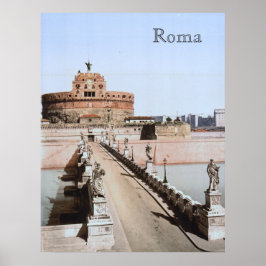 Poster Castel Sant'Angelo, Roma (c. 1900)