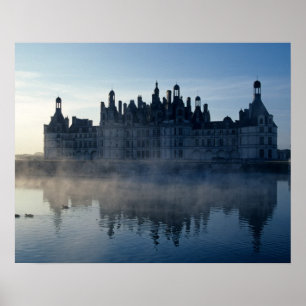Pôster Castelo Chambord ao amanhecer, Loir-et-Cher, Loire