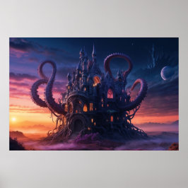 Poster Castelo Cósmico de Eons Long Past