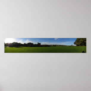 Poster Castelo de Alnwick panorâmico