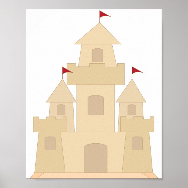 Poster Castelo de areia (Frente)