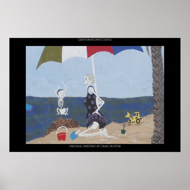 Poster Castelo de areia da avó (Frente)