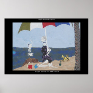 Poster Castelo de areia da vovó