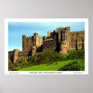 Pôster Castelo de Bamburgh, Northumberland, Inglaterra