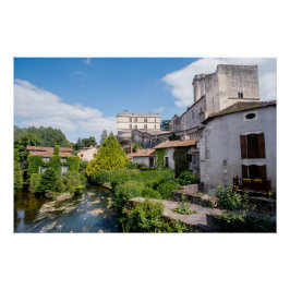 Pôster Castelo de Bourdeilles e Rio Dronne, Dordogne
