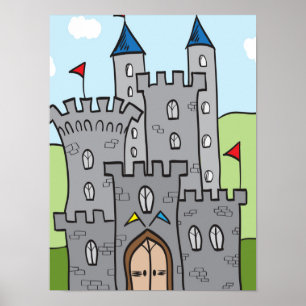 Poster Castelo de Cartoon Cute