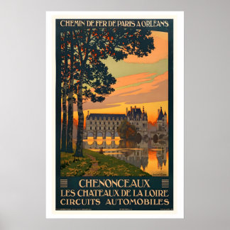 Poster Castelo de Chenonceau Castelos do Vale do Loire