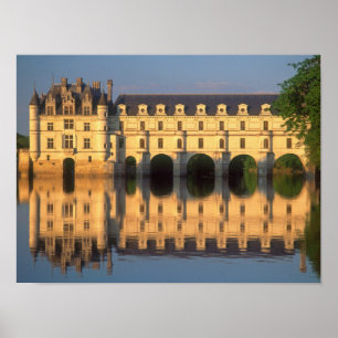 Poster Castelo de Chenonceau, Rio Cher, Loir-et-Cher,