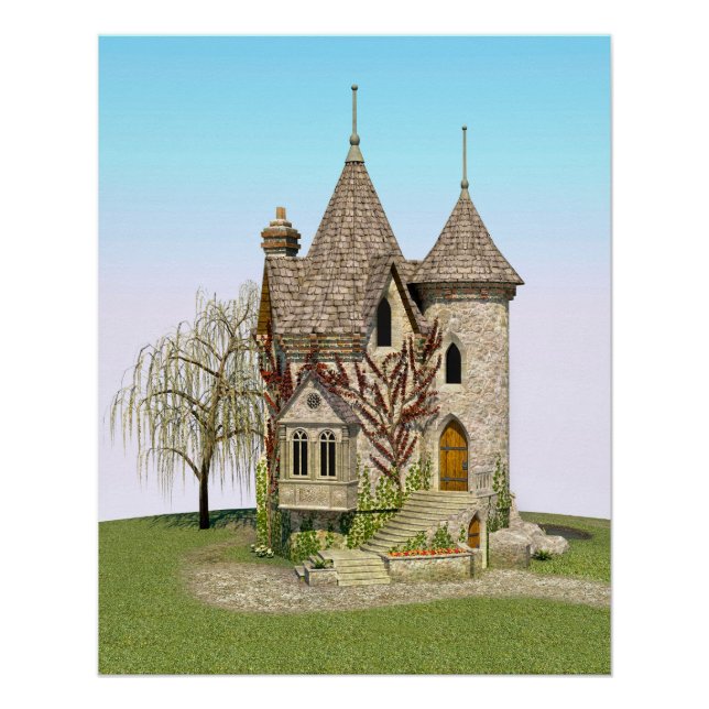 Pôster Castelo de Conto de Fadas Presente Perfeito de Ani (Frente)