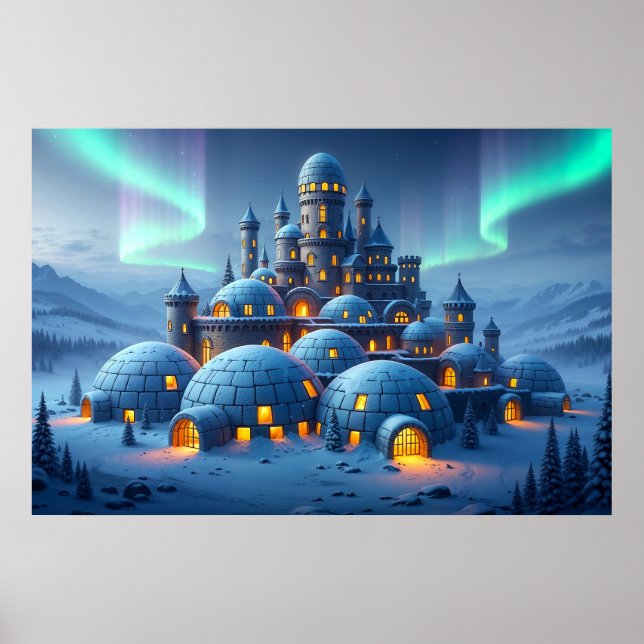 Poster Castelo de Coração de Inverno (Frente)