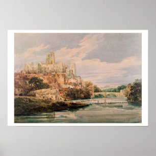 Poster Castelo de Durham e catedral (w/c)