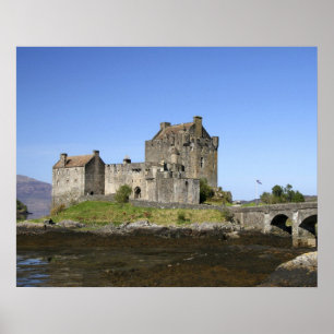 Poster Castelo de Eilean Donan, Escócia. O famoso Eilean