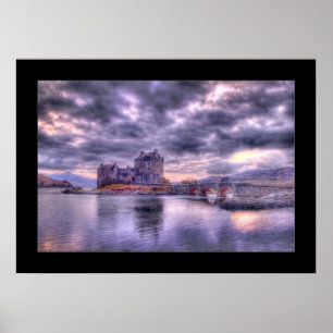 Pôster Castelo de Eilean Donan no por do sol (limitado)