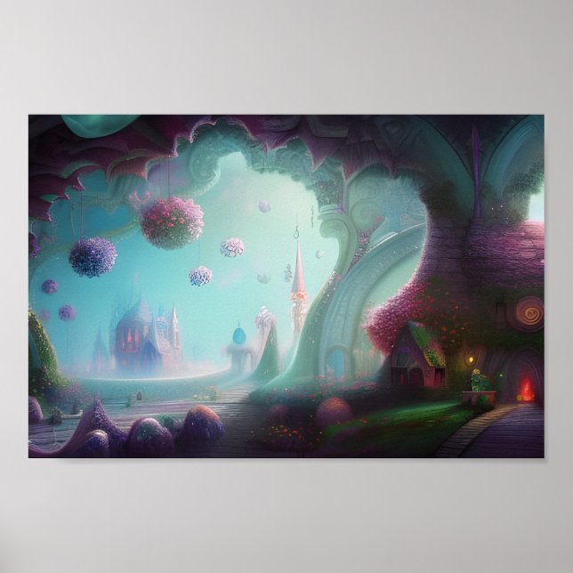 Poster Castelo de Fada nas Florestas Encantadas (Frente)