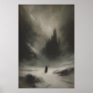 Poster Castelo de Fantasia de Inverno Artigos Imprimíveis