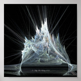 Poster Castelo de gelo Fractal por Gatinho Ann