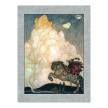 Castelo de John Bauer de Nuvens Rosadas