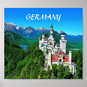 PÔSTER CASTELO DE NEUSCHWANSTEIN, ALEMANHA