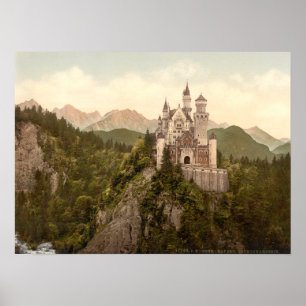Pôster Castelo de Neuschwanstein, Baviera, Alemanha