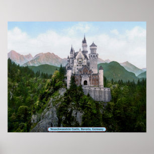 Pôster Castelo de Neuschwanstein, Baviera, Alemanha