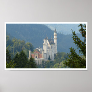 Pôster Castelo de Neuschwanstein, castelo feericamente,