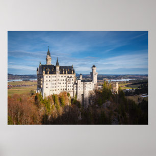 Poster Castelo de Neuschwanstein conto de fadas na Aleman