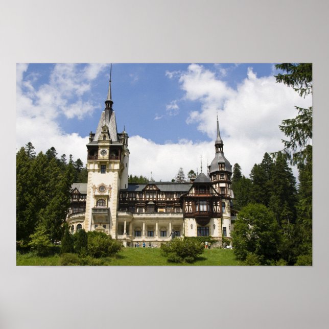 Pôster Castelo de Peles do século XVIII, Sinaia, Romênia, (Frente)