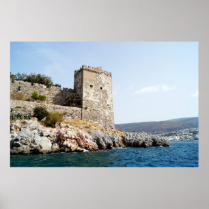 Poster Castelo de Peter da rua em Bodrum, Turkiye