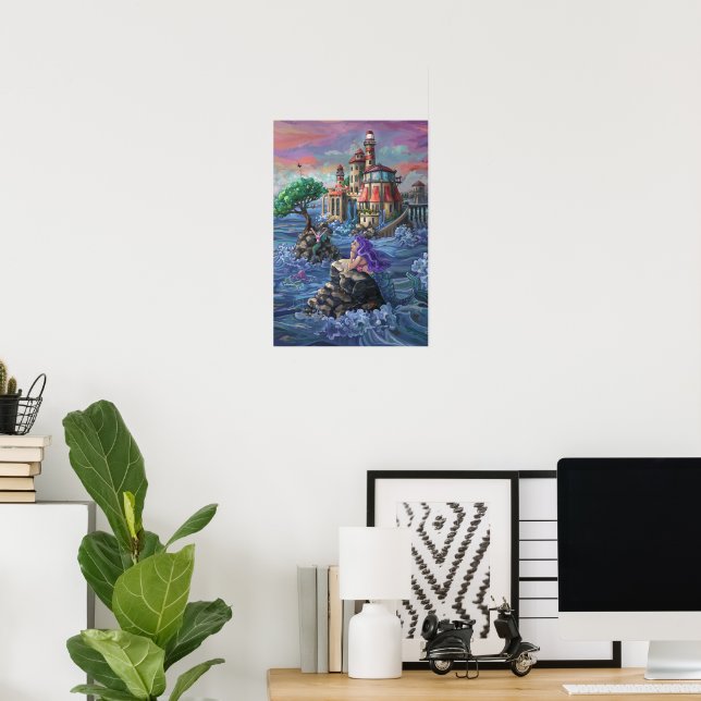 Pôster Castelo de Sereia (Escritório em casa)