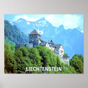 PÔSTER CASTELO DE VADUZ, LIECHTENSTEIN