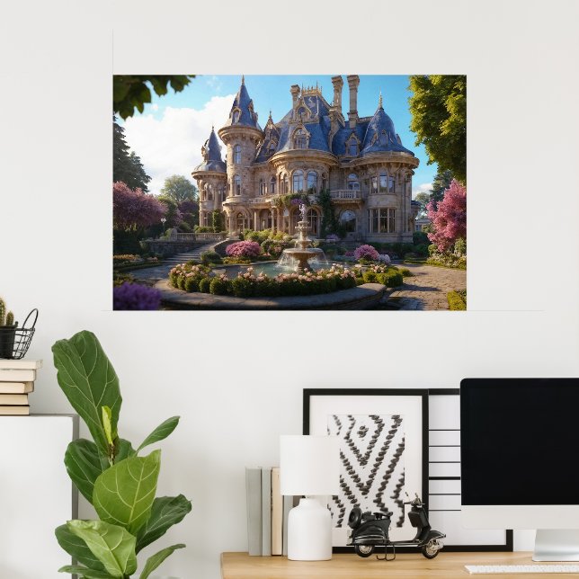 Poster Castelo de Victorian Splendor (Escritório em casa)