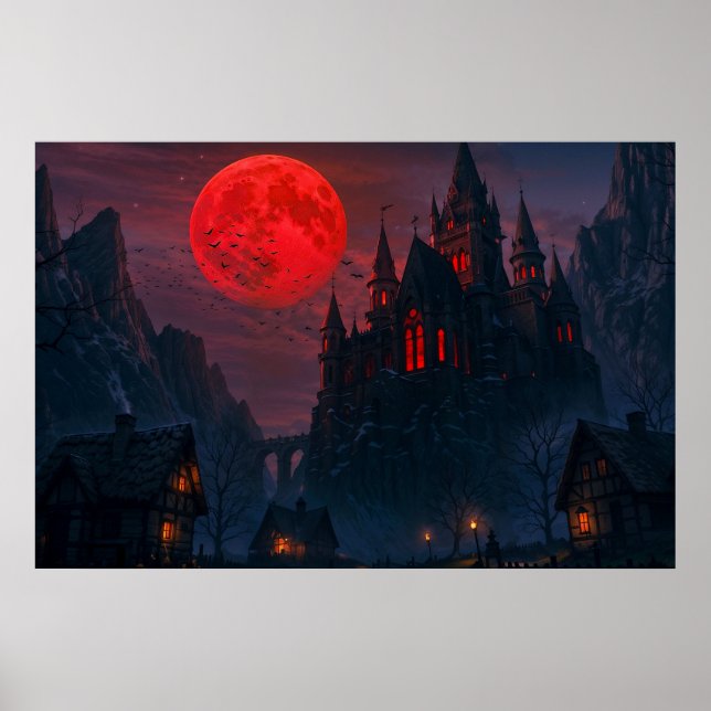 Poster Castelo do Sangue do Vampiro (Frente)