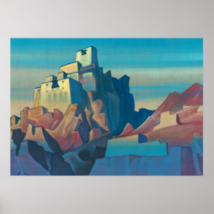 Poster Castelo em Ladakh por Nicholas Roerich