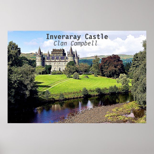 Poster Castelo Inveraray - Clan Campbell (Frente)