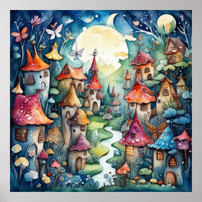 Poster Castelo mágico da Terra Fairyland (Frente)