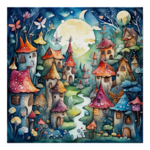 Pôster Castelo mágico da Terra Fairyland