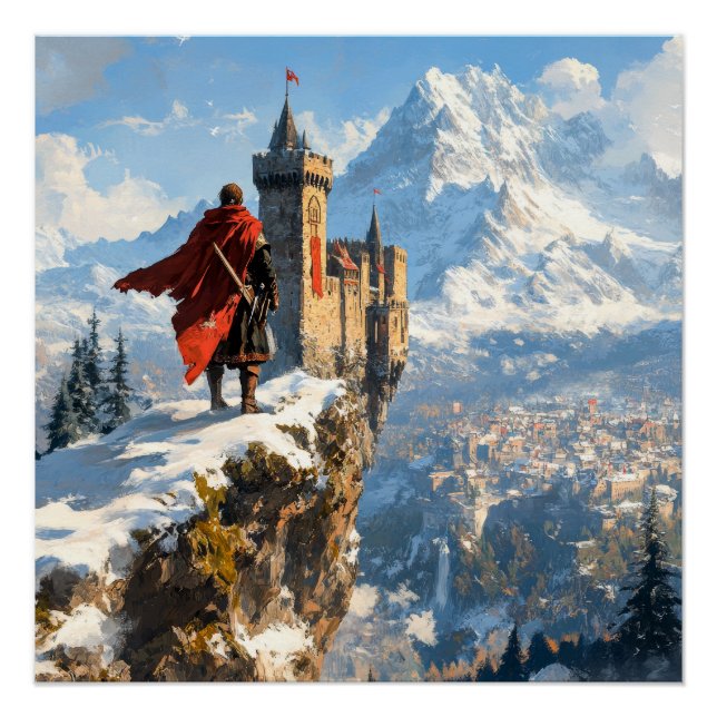 Pôster Castelo Medieval (Frente)