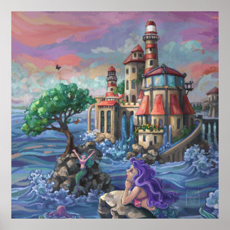 Pôster Castelo Mermaid