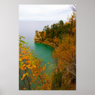 Pôster Castelo Miner em Fall, Michigan